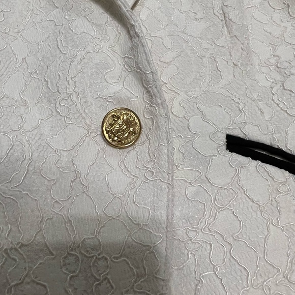 smythe off white floral lace jacquard blazer - Picture 12 of 13